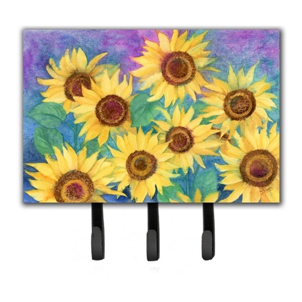 Micasa Sunflowers & Purple Leash or Key Holder MI256542 - main